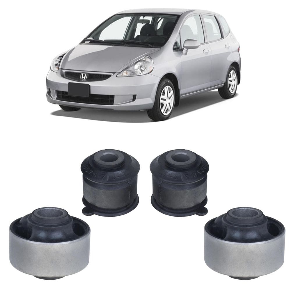 Kit 4 bucha grande pequena balança honda fit 2003 2004 2005