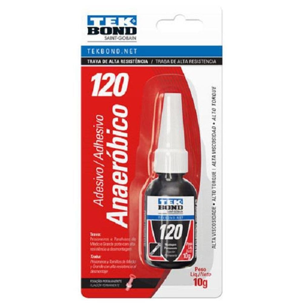 Trava Rosca Torque Alto 10G 120 Tek Bond