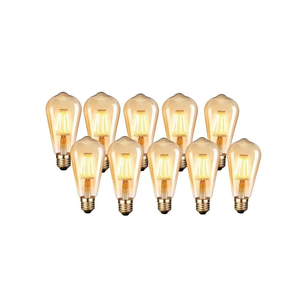 Pacote de lâmpadas x10 Retro Vintage 4W E27 Waterproof