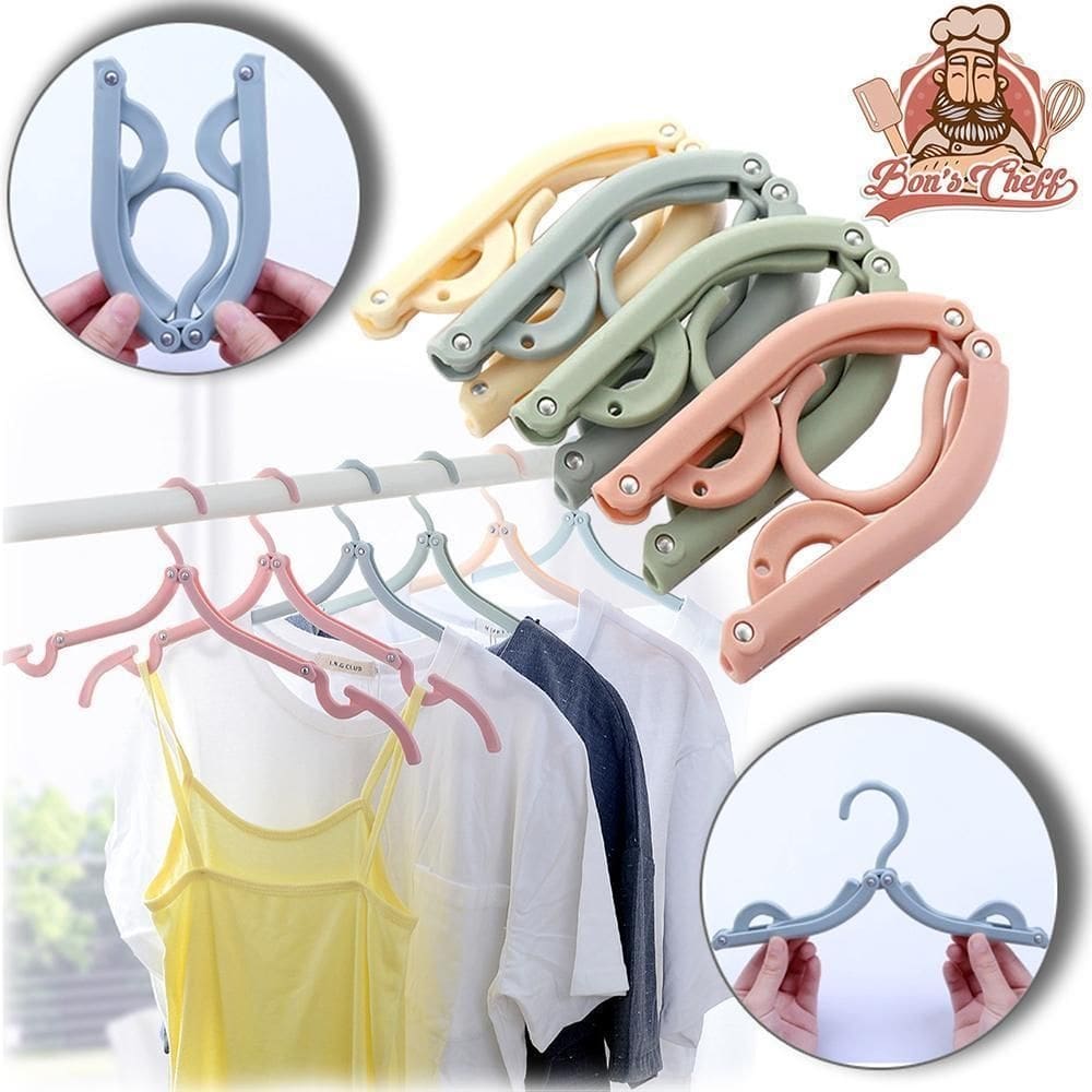 Cabide roupa de plastico dobravel colors 43cm