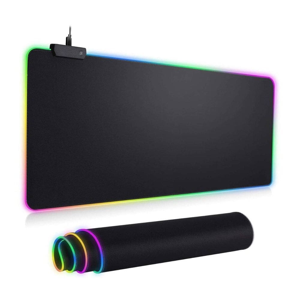 Mousepad Gamer RGB LED 80x30cm com controle de luz