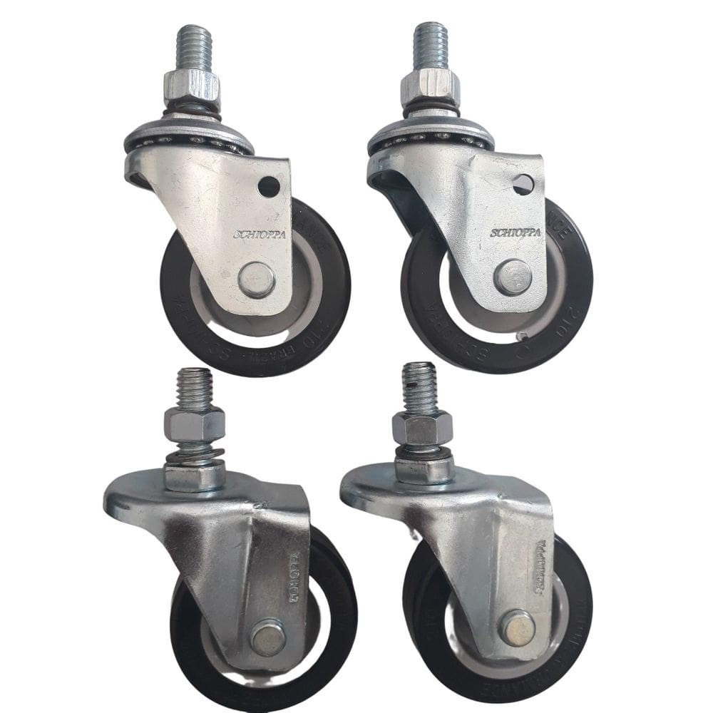 Rodizio para móveis roda pvc kit glae 210 bp e flae 210 bp