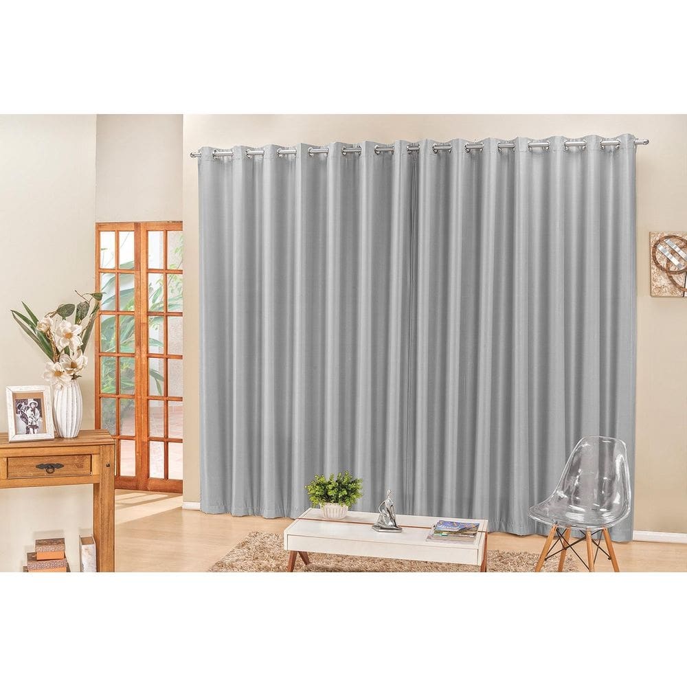 Cortina Madrid 2,00 X 1,70 Cinza