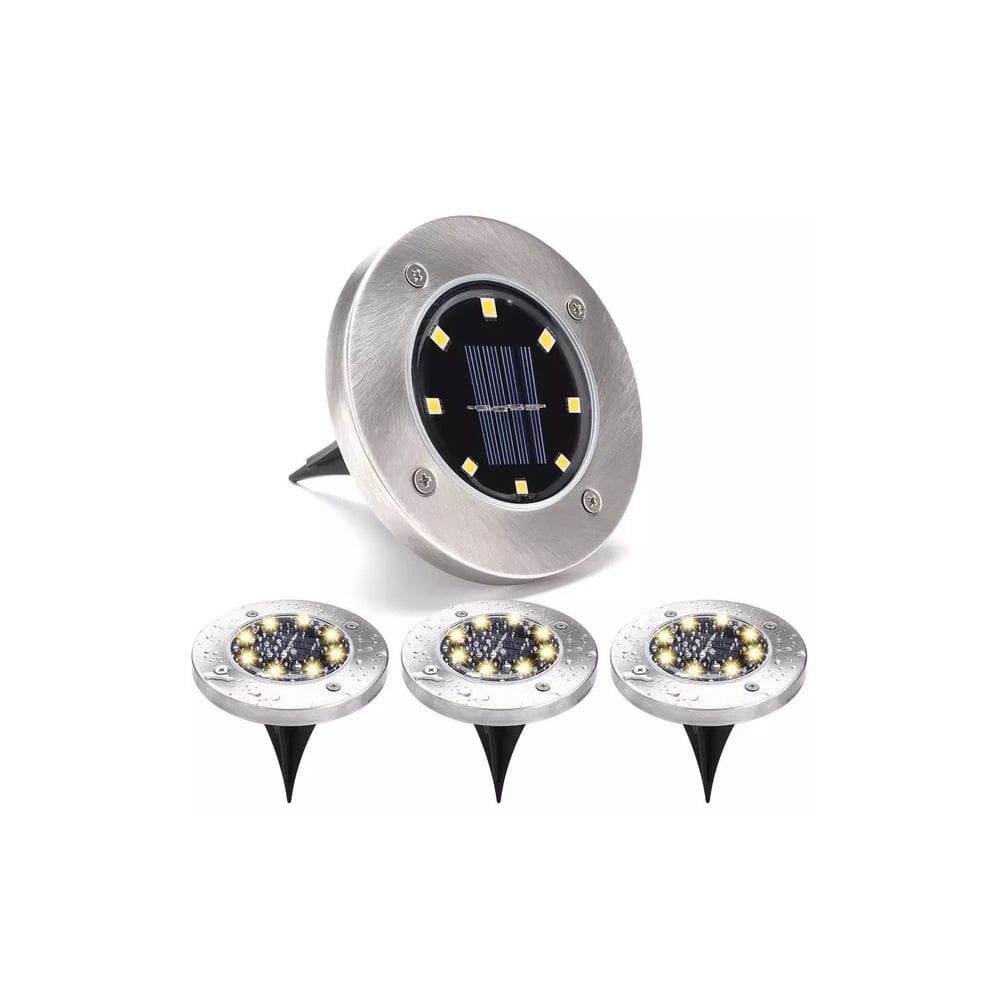 Luz solar externa Solar Garden Stake x4 com painel embutido