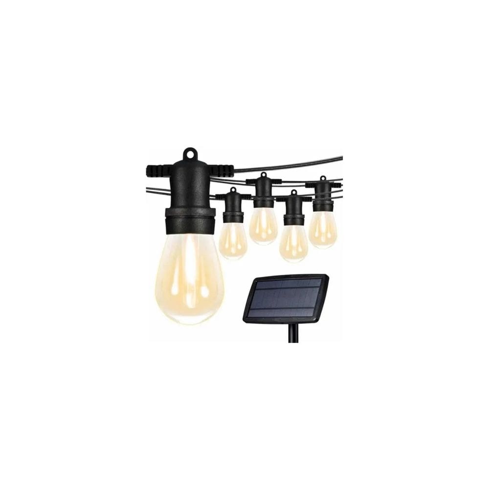 Guirlanda LED solar de 10 metros com 10 lâmpadas