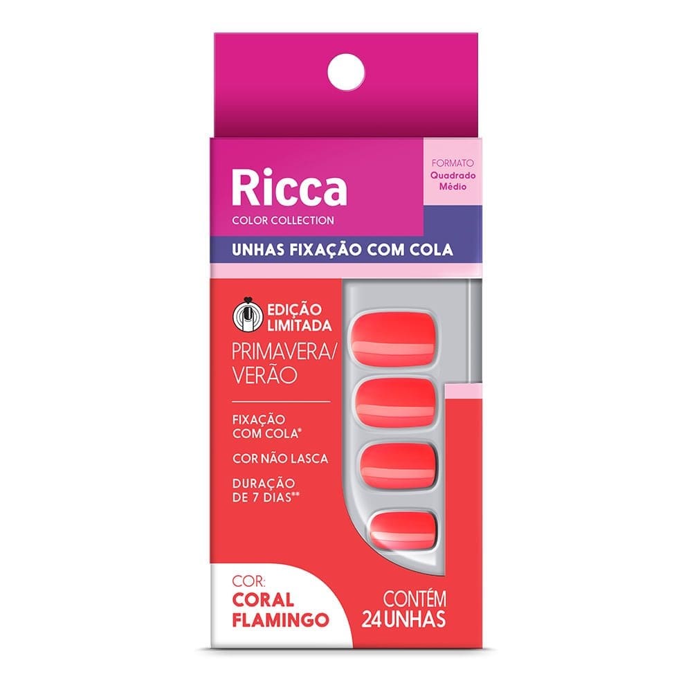 Unhas Edição Limitada Coral Flamingo Ricca