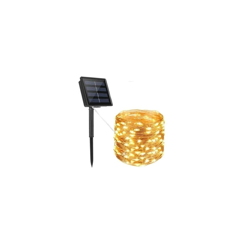 Guirlanda de casamento Wire Fairy 100 LED 10m Warm White Solar