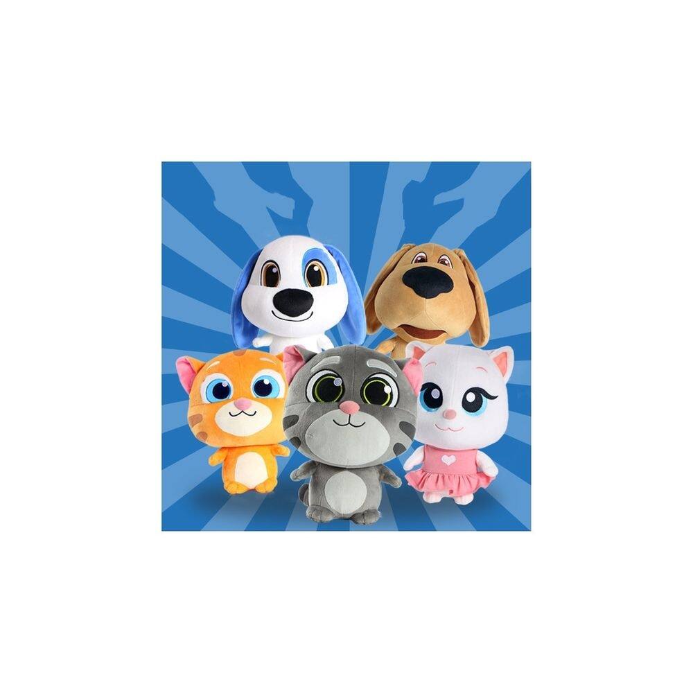 Bicho de pelúcia Talking Tom Cat 28cm - Cinza