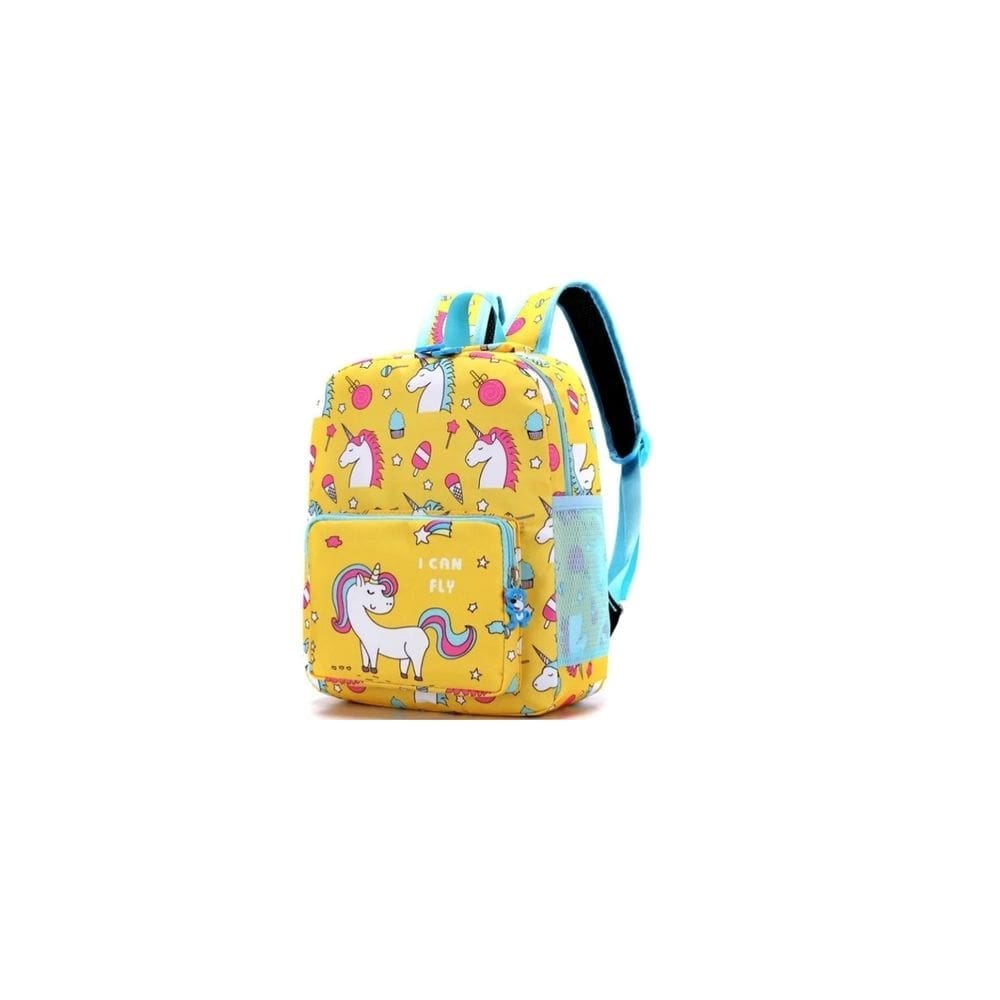 Mochila Unicorn Preschool Impermeável de Nylon 30x25x11cm