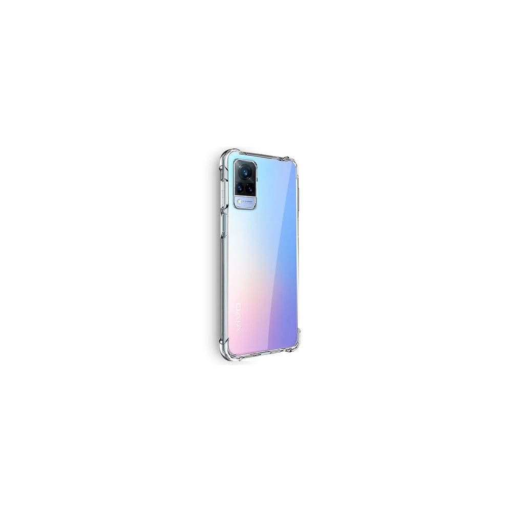 Capa de telefone  V21 5G transparente de silicone anti-choque TPU