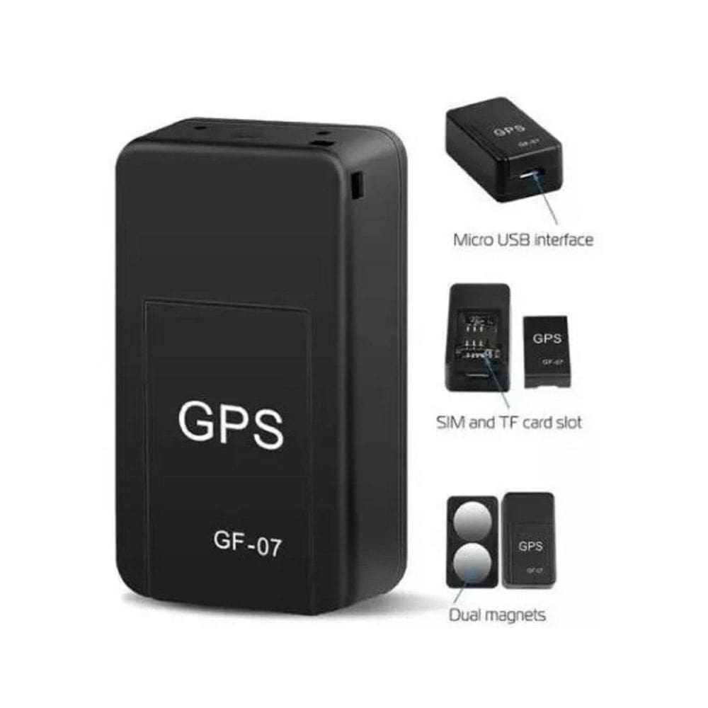 Rastreador GPS Mini GPS portátil para carro magnético preto