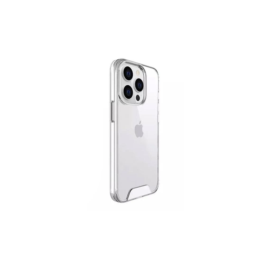 Capa de telefone Space Clear anti-amarelamento para 14 Pro