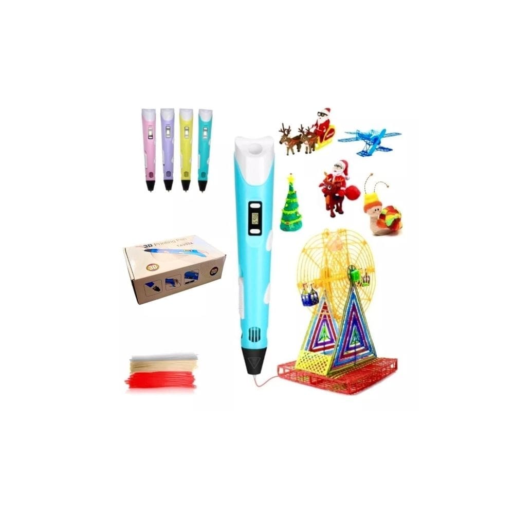 Caneta de impressão 3D, lápis com suprimentos de tela