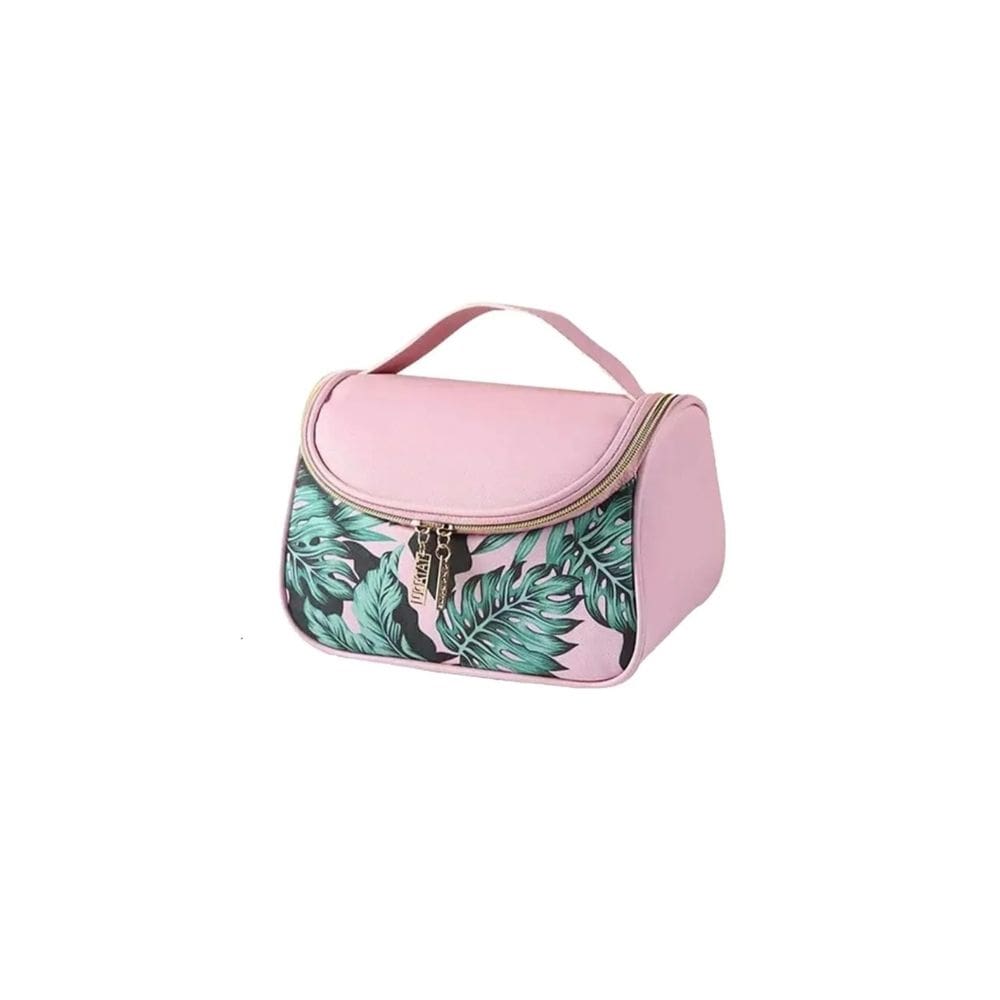 Bolsa de cosméticos Generic Palm Trees Design Pink