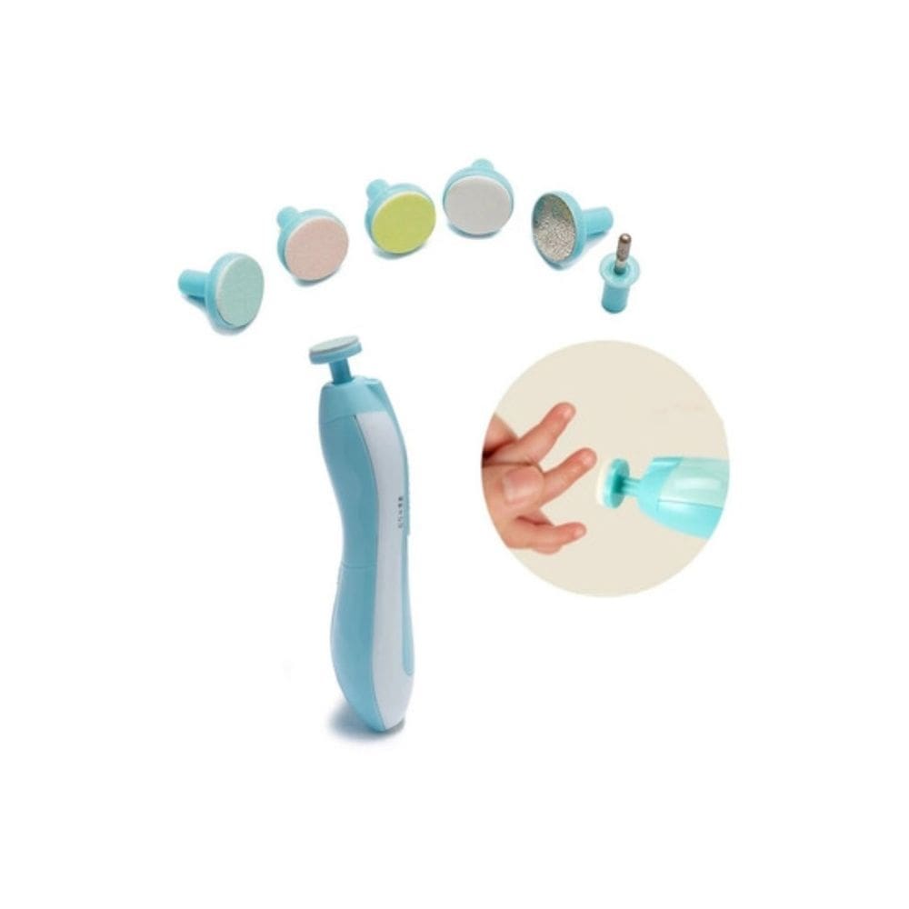 Lixa de unhas elétrica para bebês azul