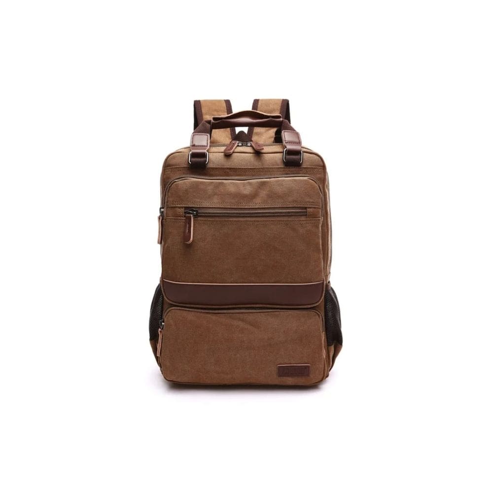 Mochila Colorado Canvas com acabamentos em couro ecológico