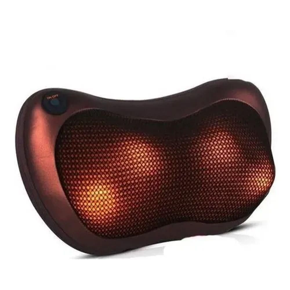 Travesseiro Massageador De Pescoço Elétrico, Acolchoado Massageador