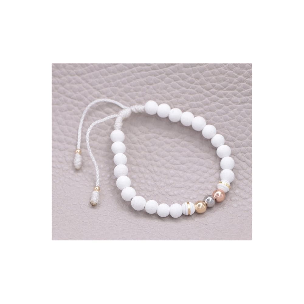 Pulseira em ouro laminado 18k, três dourados, feita à mão