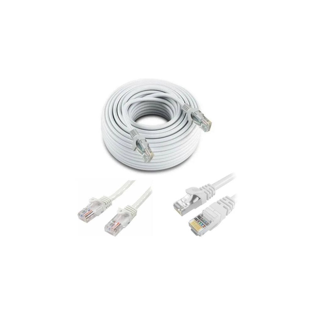 Cabo de rede LAN Cat 5e 10m RJ45 para conexão à Internet