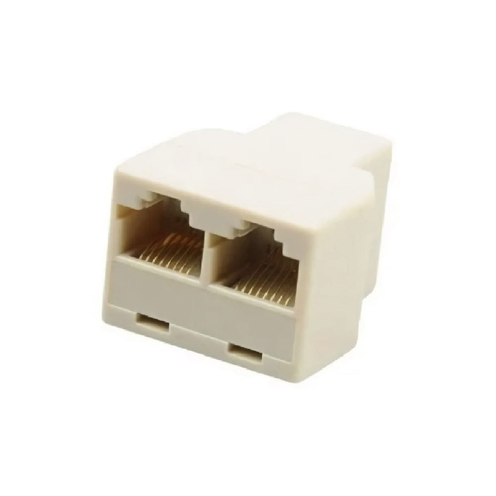 Adaptador divisor DUAL Rj45 Cat5 6 Lan 1 a 2