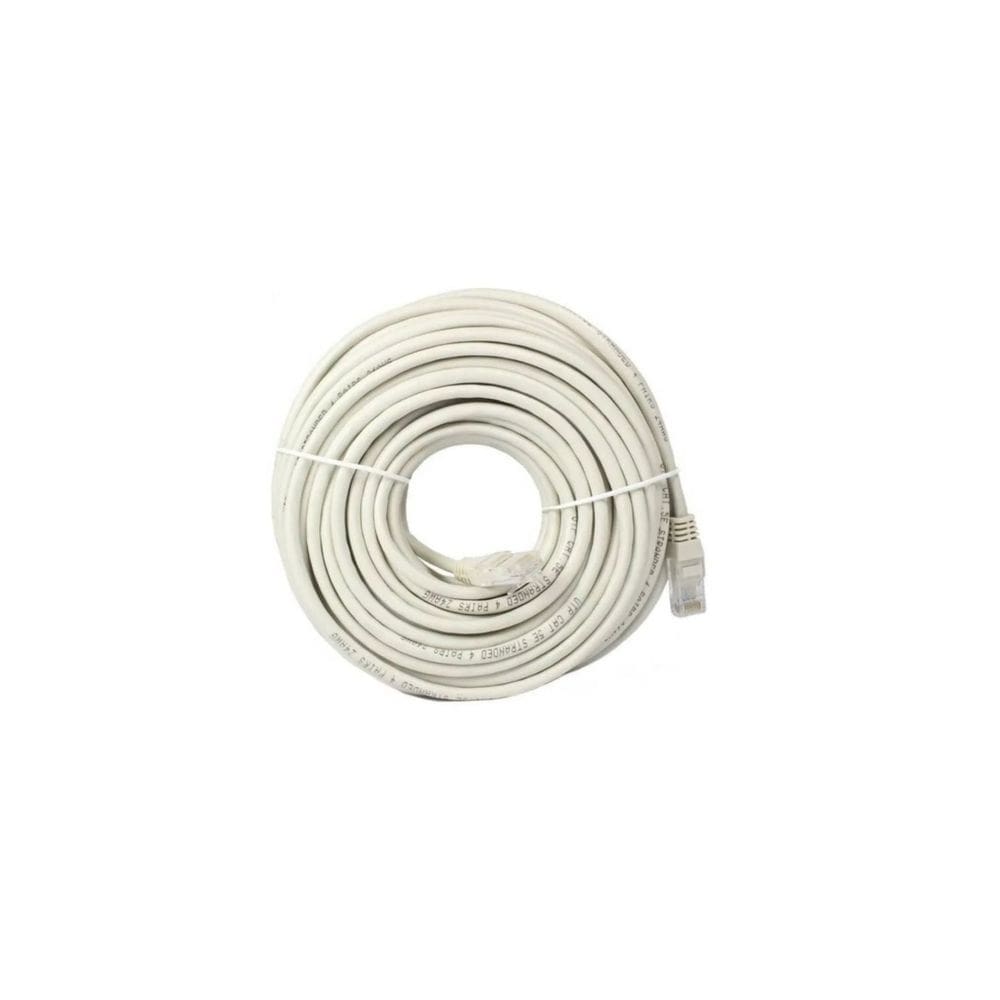 Cabo de rede Categoria 5 RJ45 LAN 25m cinza