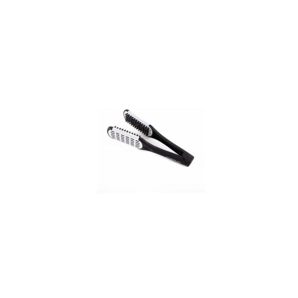 Escova de alisamento de cabelo White Bristle Ceramic Thermal