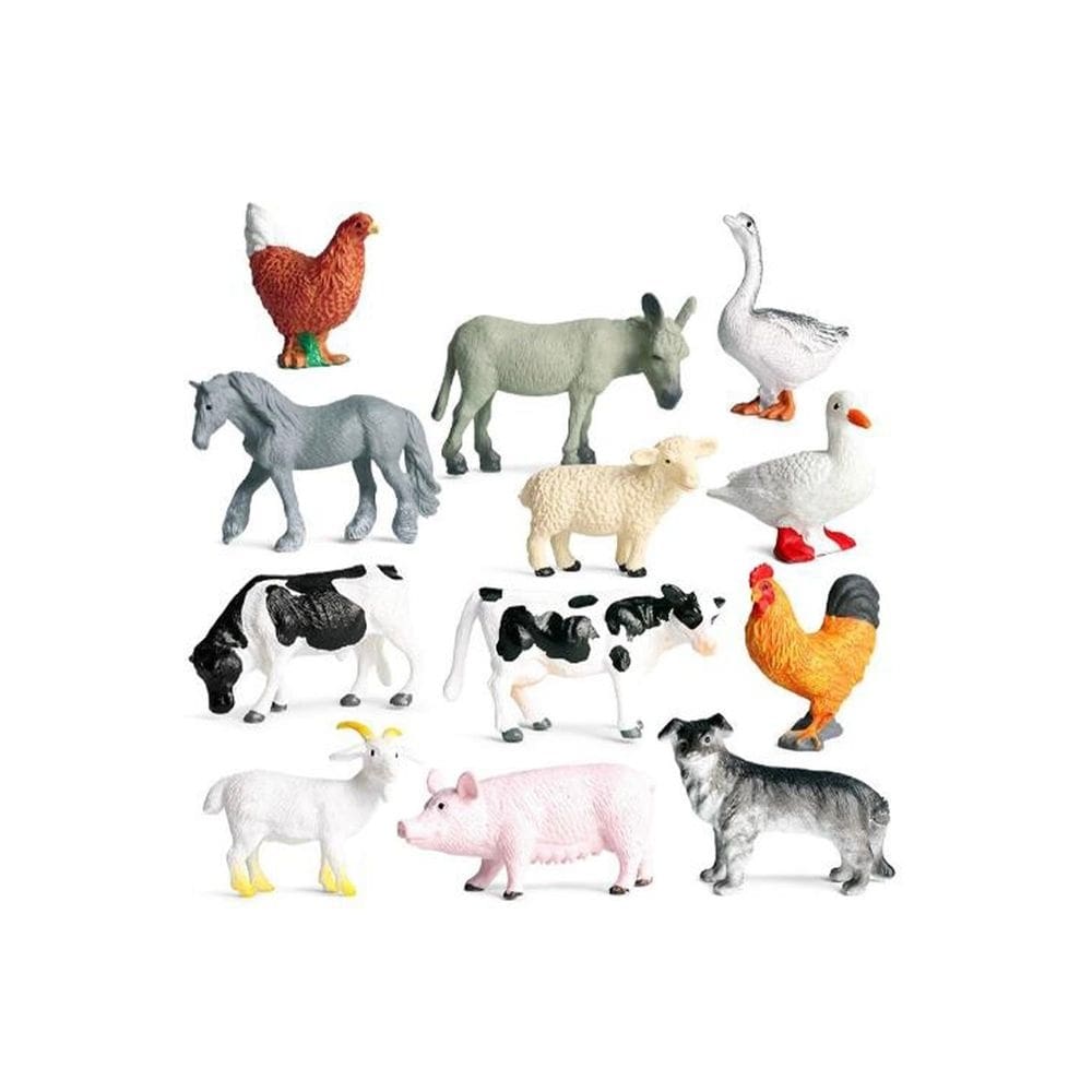 Brinquedo educativo Realistic Farm Wild Animals para crianças de 3 anos