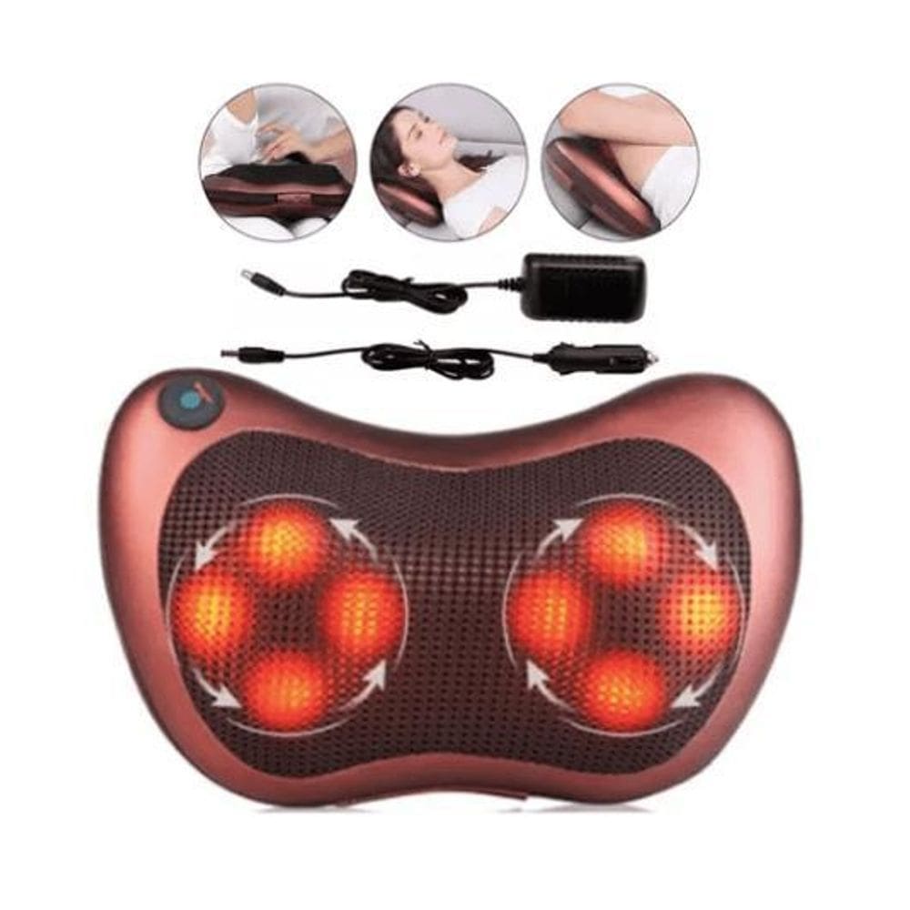 Travesseiro massageador almofada pescoço elétrica