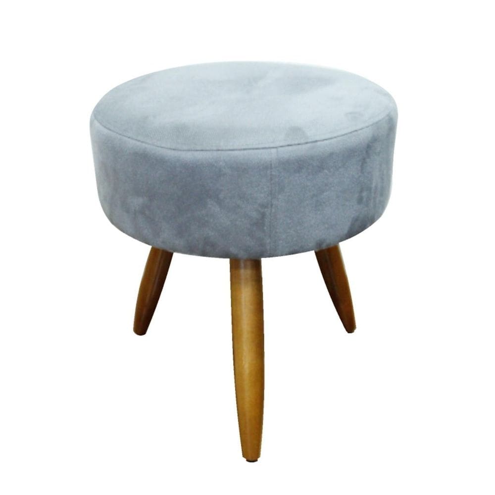 Puff Banqueta Redondo em pés Palito B3 Móveis