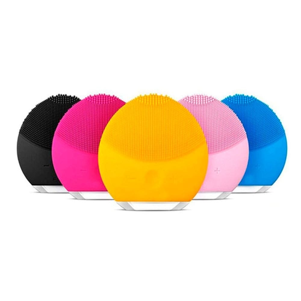 Limpador facial esfoliante e massageador vibratório recarregável