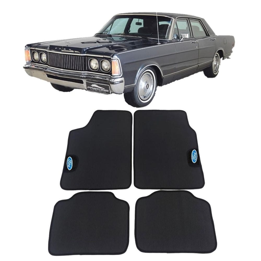 Jogo de tapete automotivo galaxie 81 borracha pvc