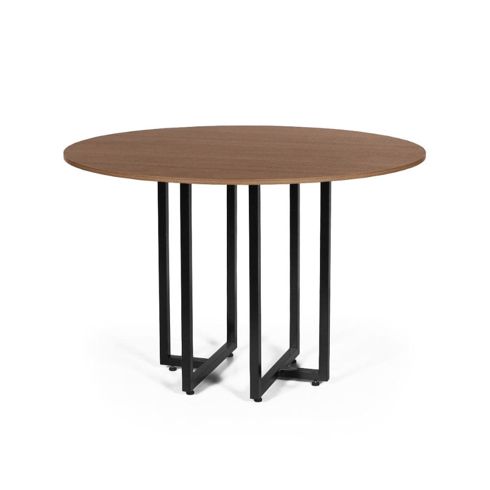 Mesa de Jantar 4 Lugares 120cm Redonda Industrial Dommus Noronha - Straub Web