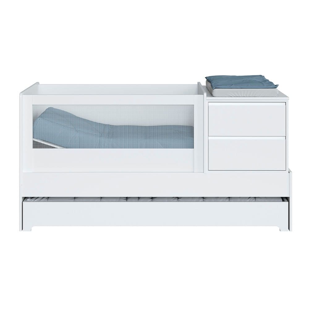 Berço Multifuncional 7 em 1 Sol e Mar - Branco