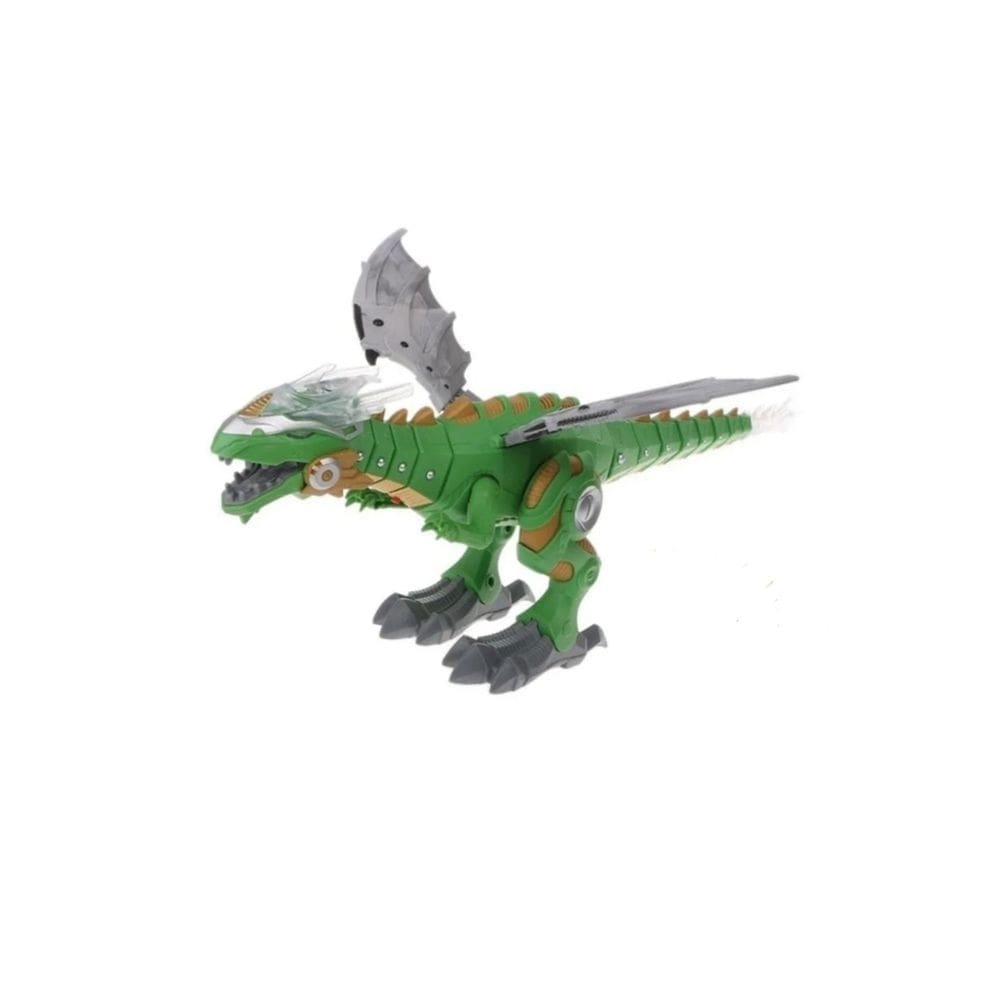 Toy Dragon Dinosaur caminha com luzes e som de 20 cm de altura
