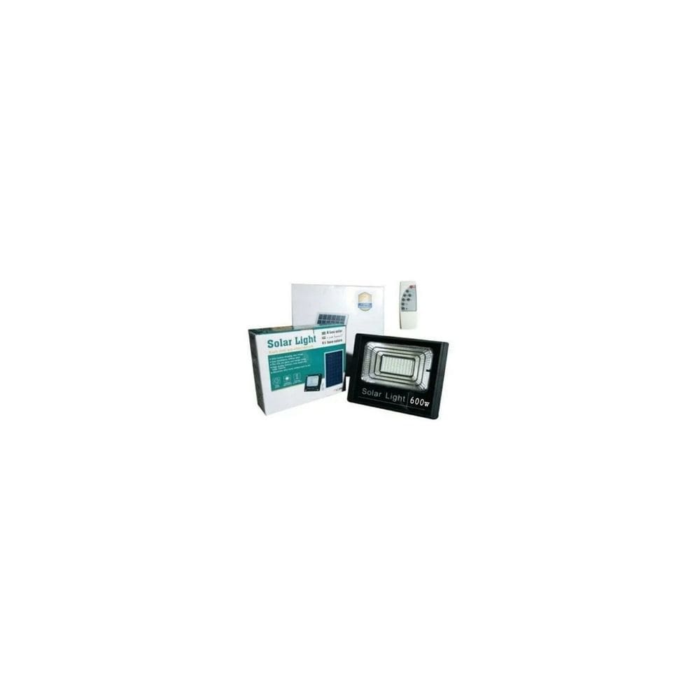 Refletor Solar LED 600W+Painel Solar+Controle Remoto