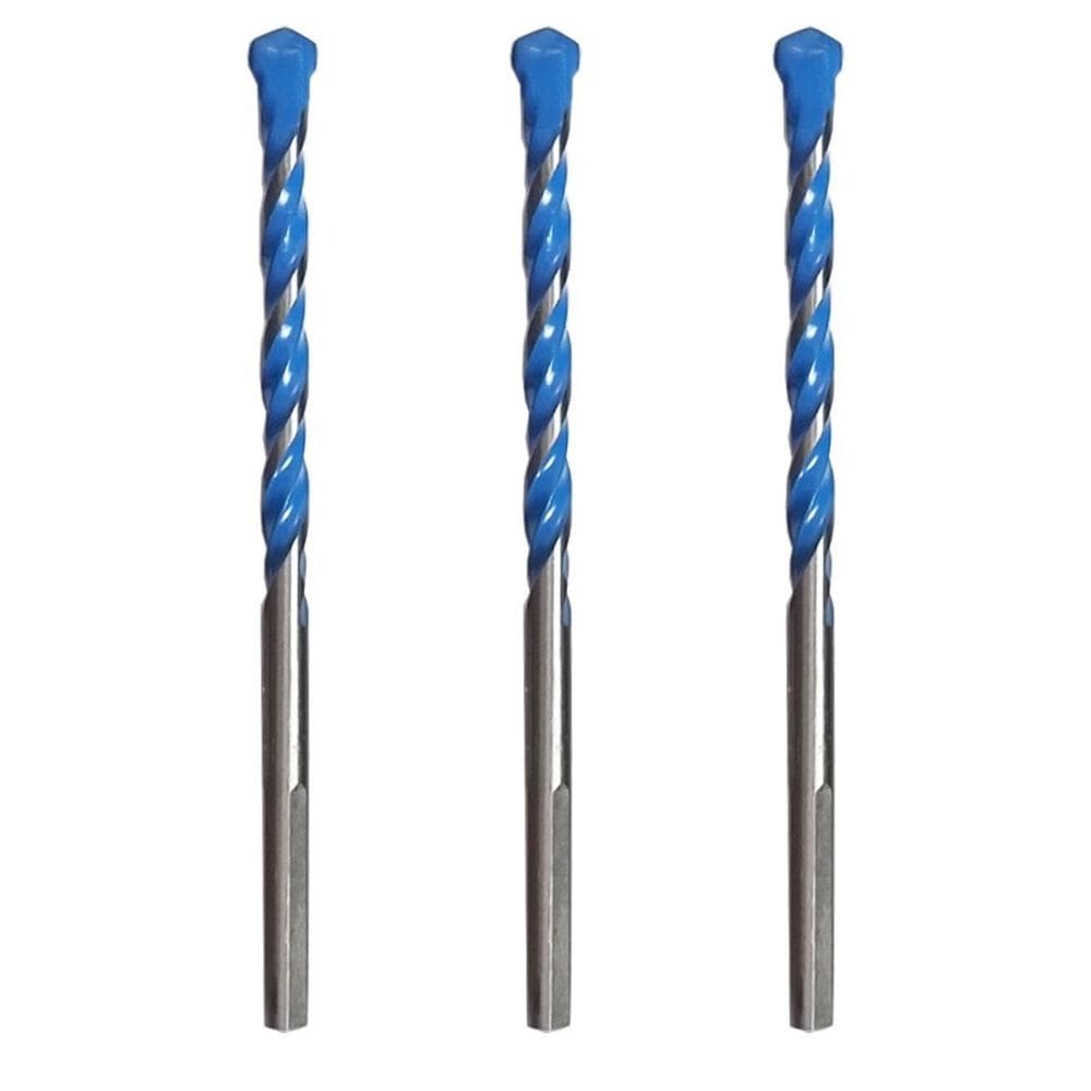 Kit 3 brocas 6,5mm multifunção multimaterial fura tudo htom