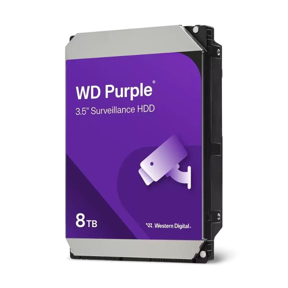 HD 8TB SATA - 256MB Cache - Western Digital Purple Surveillance - WD85PURZ - Ideal para CFTV