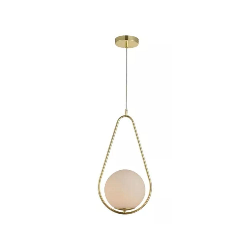 Lustre Pendente Avant Perola Gota 1xG45 Ouro Brilho