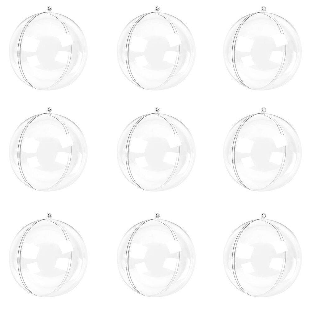 Bola acrílico transparente 5cm 50u artesanato enfeite