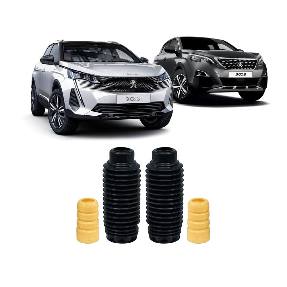Kit 2 batente + guarda pó dianteiro peugeot 3008 2020-2022