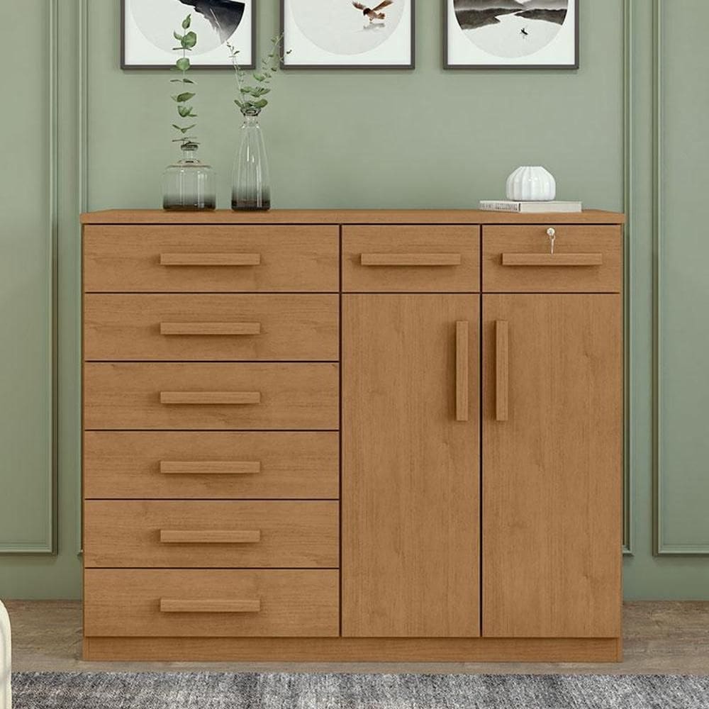 Cômoda Sapateira Ambiente Toronto Amêndoa Clean - Lopas