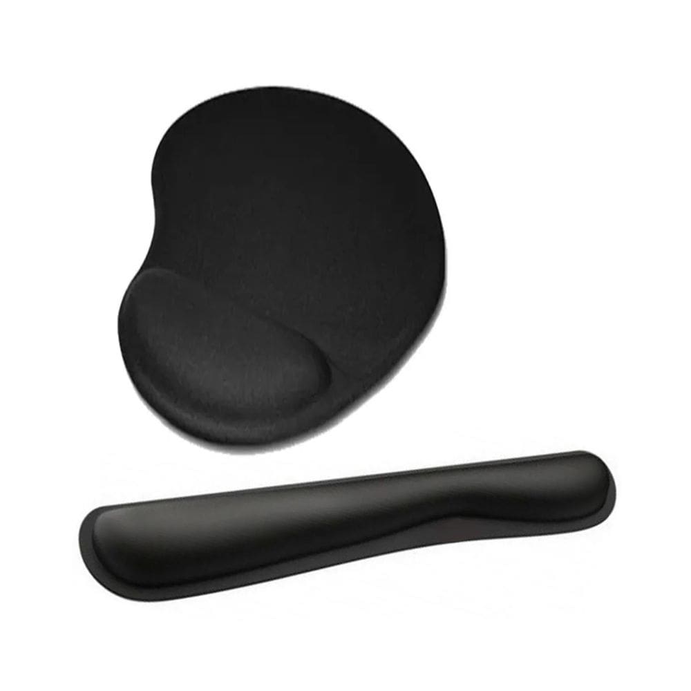Kit de teclado para mouse pad ergonômico com apoio de pulso em gel