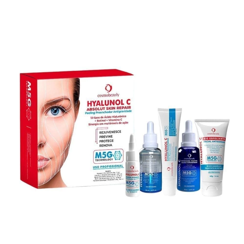 Kit hyalunol c peeling preenchedor antigravidade