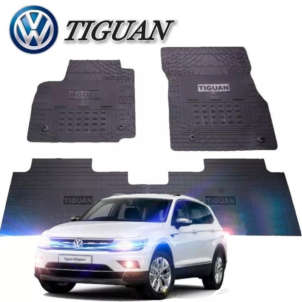 Jogo tapete interno borracha reforçado vw tiguan 2009 a 2017 preto especifico