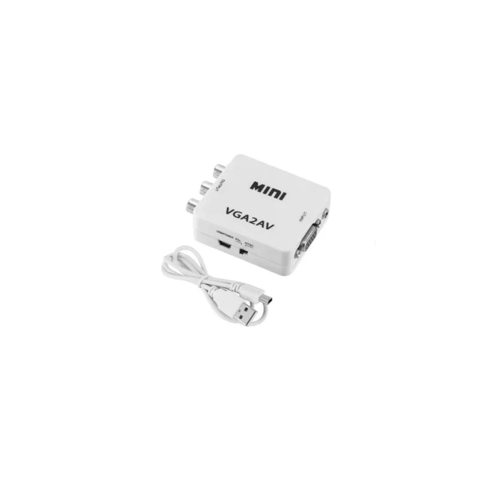 Adaptador conversor VGA para AV RCA