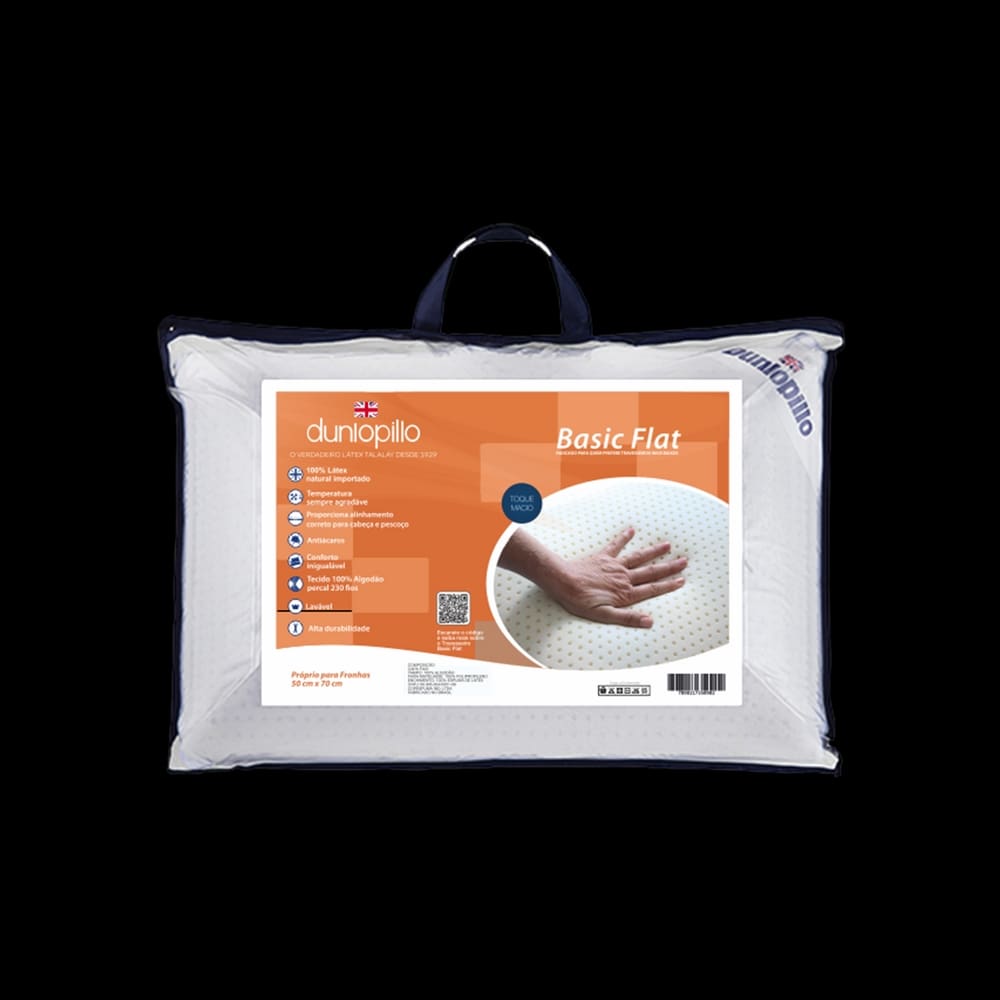 Travesseiro Dunlopillo Basic Flat - 50X70
