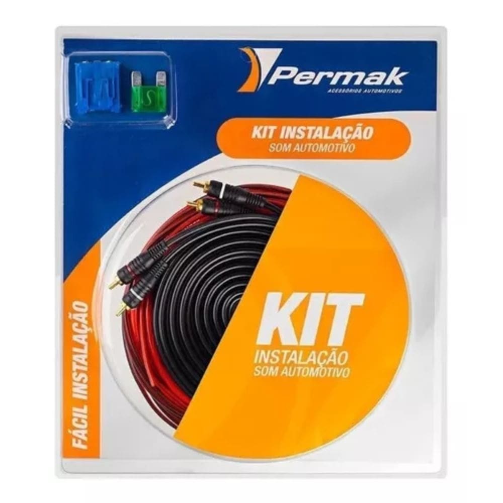 Kit Instalacao De Som Automotivo Fios E Rca 1500W Rms