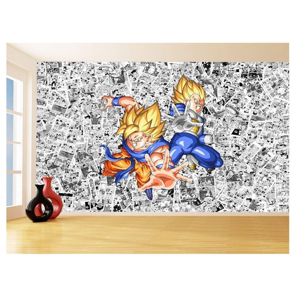 Papel De Parede Dragon Ball Goku Página Manga 3,5M Dbz526