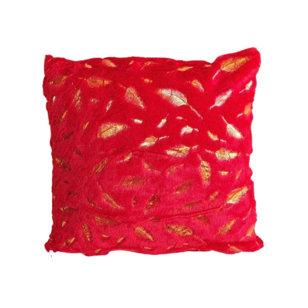 Capa de almofada Feather Short Hair Vermelha 45x45 cm