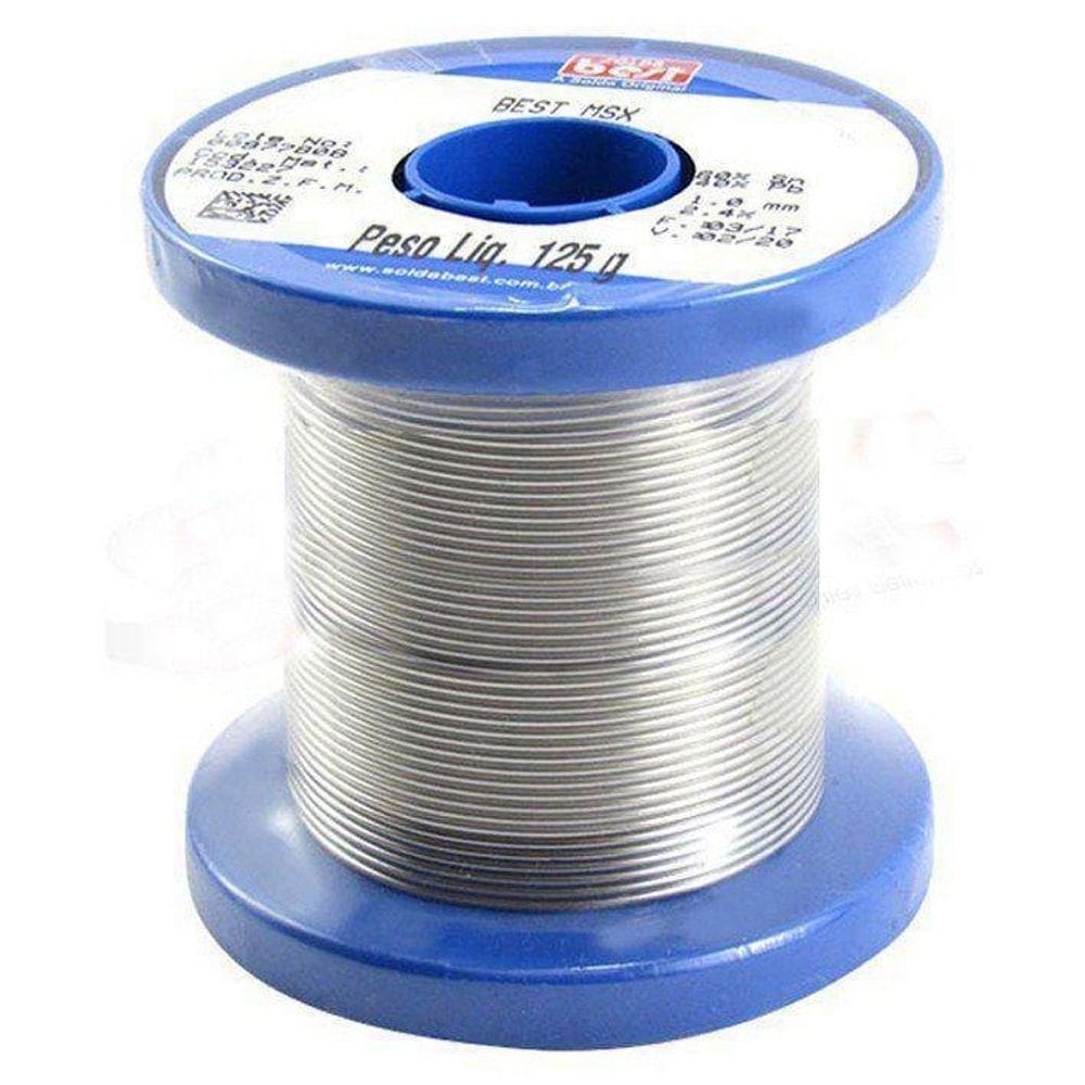Estanho ferro solda best 189 msx10 60x40 125g azul rolo
